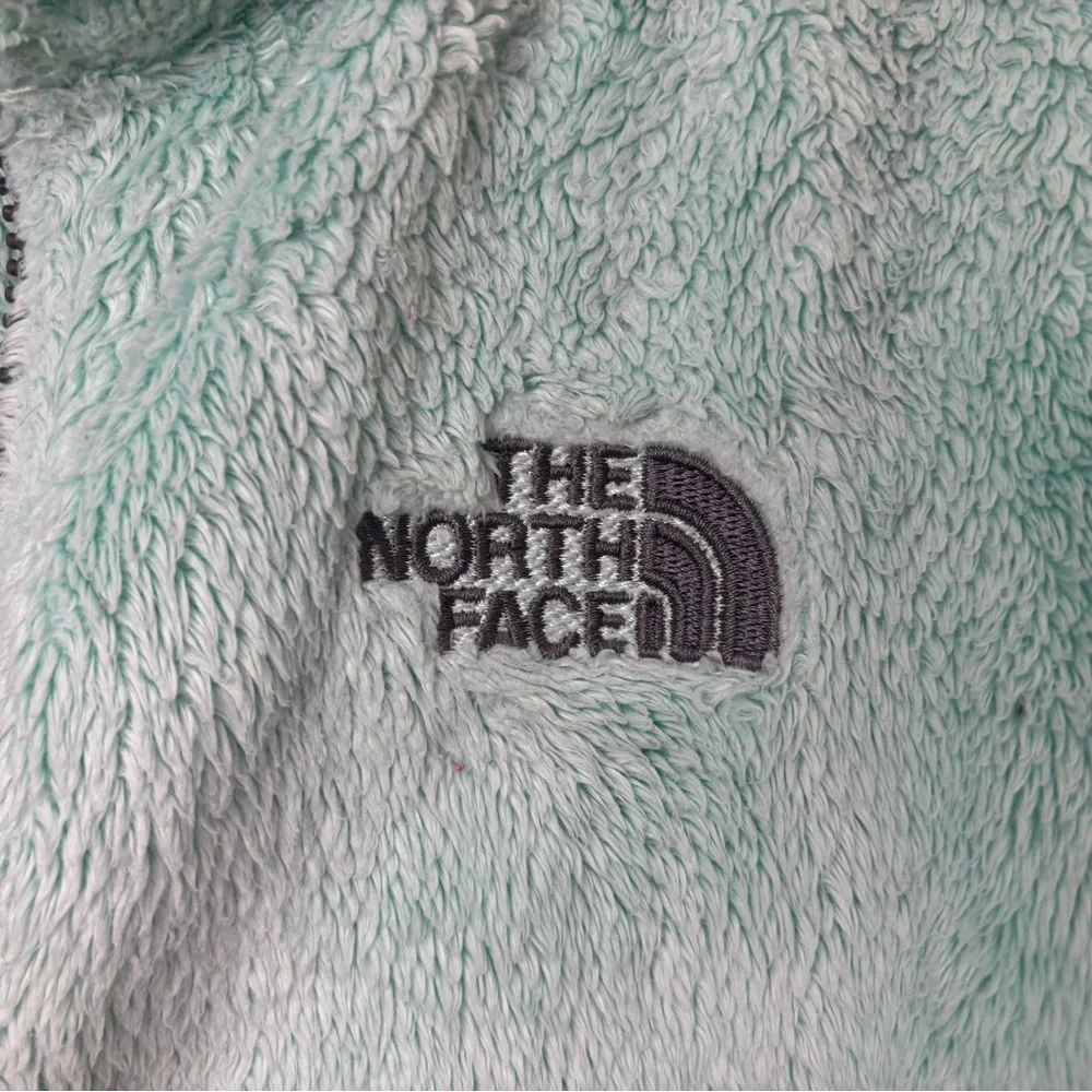 The North Face Mint Green Fleece Jacket Medium M Full Zip Cozy Soft Women’s - Picture 4 of 9